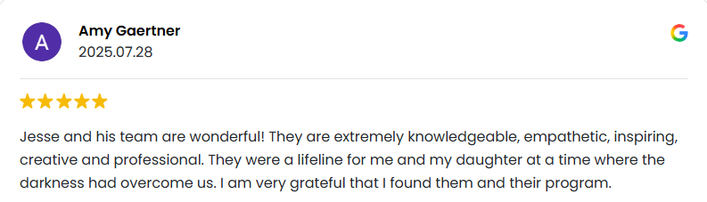Google review: Amy Gaertner